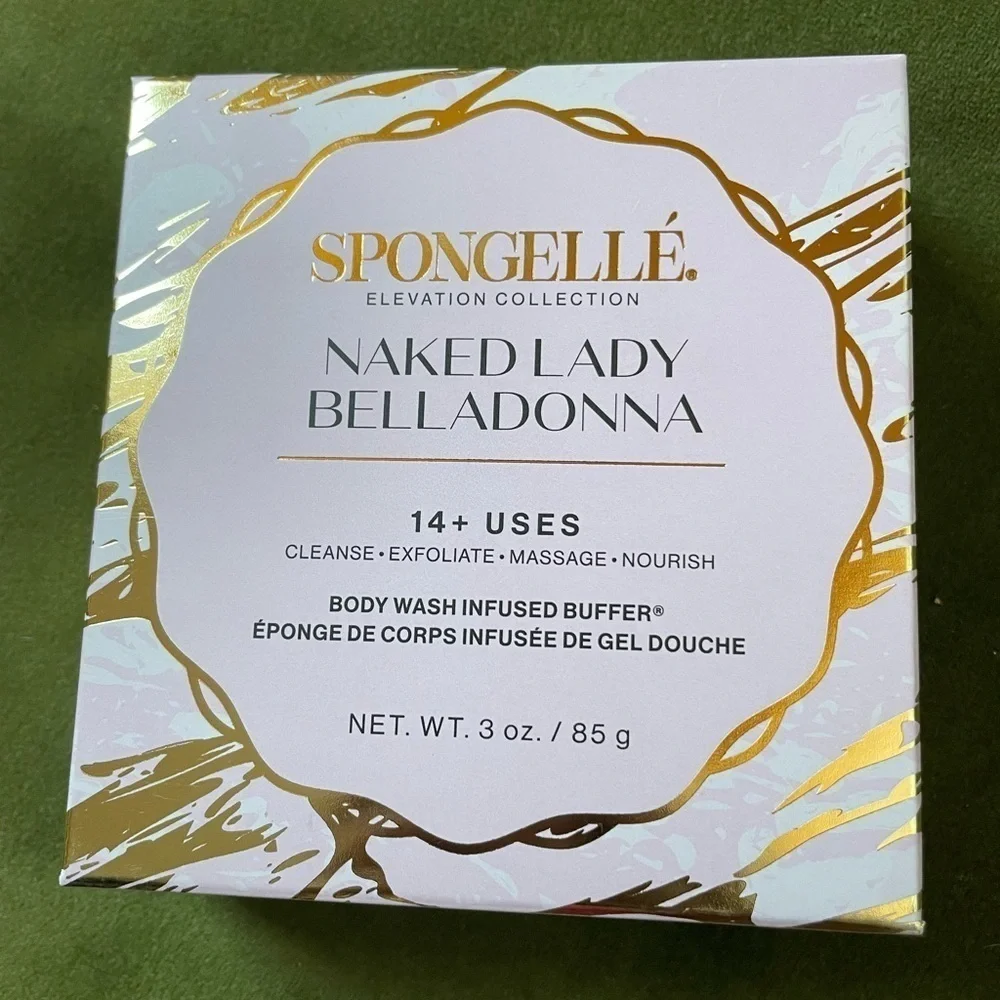 NEW Spongellé Elevation Collection Naked Lady Belladonna Body Buffer